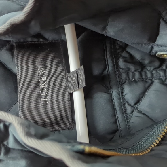 XXS j.crew quilted jacket woman's green - Picture 2 of 5